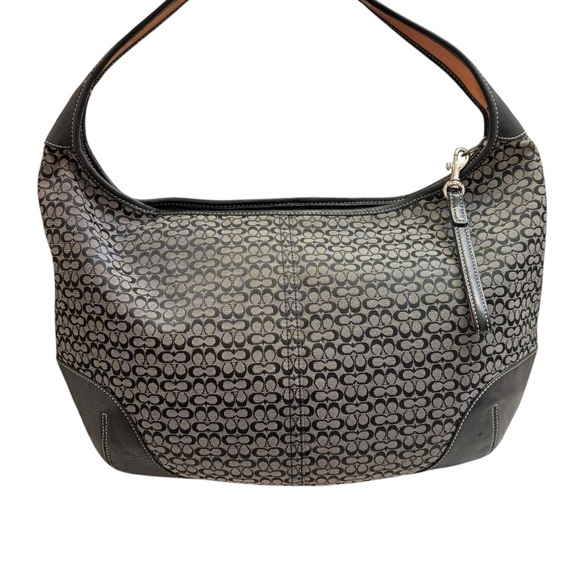 Coach 6618 Vintage Y2k Ergo Hobo Bag Signature Mini C Black And Gray